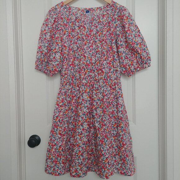 Old Navy Floral Print Puff Sleeve Dress - Multicolor - Picture 1 of 12